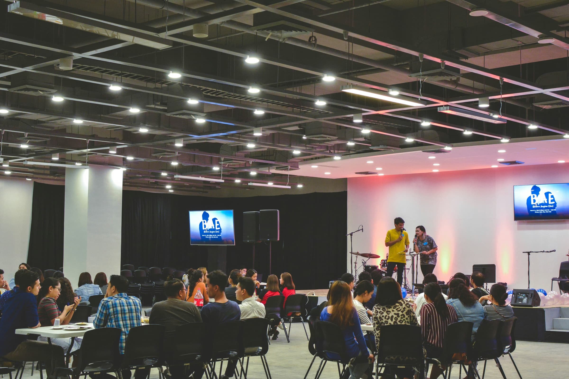 A crowd enjoying a live event