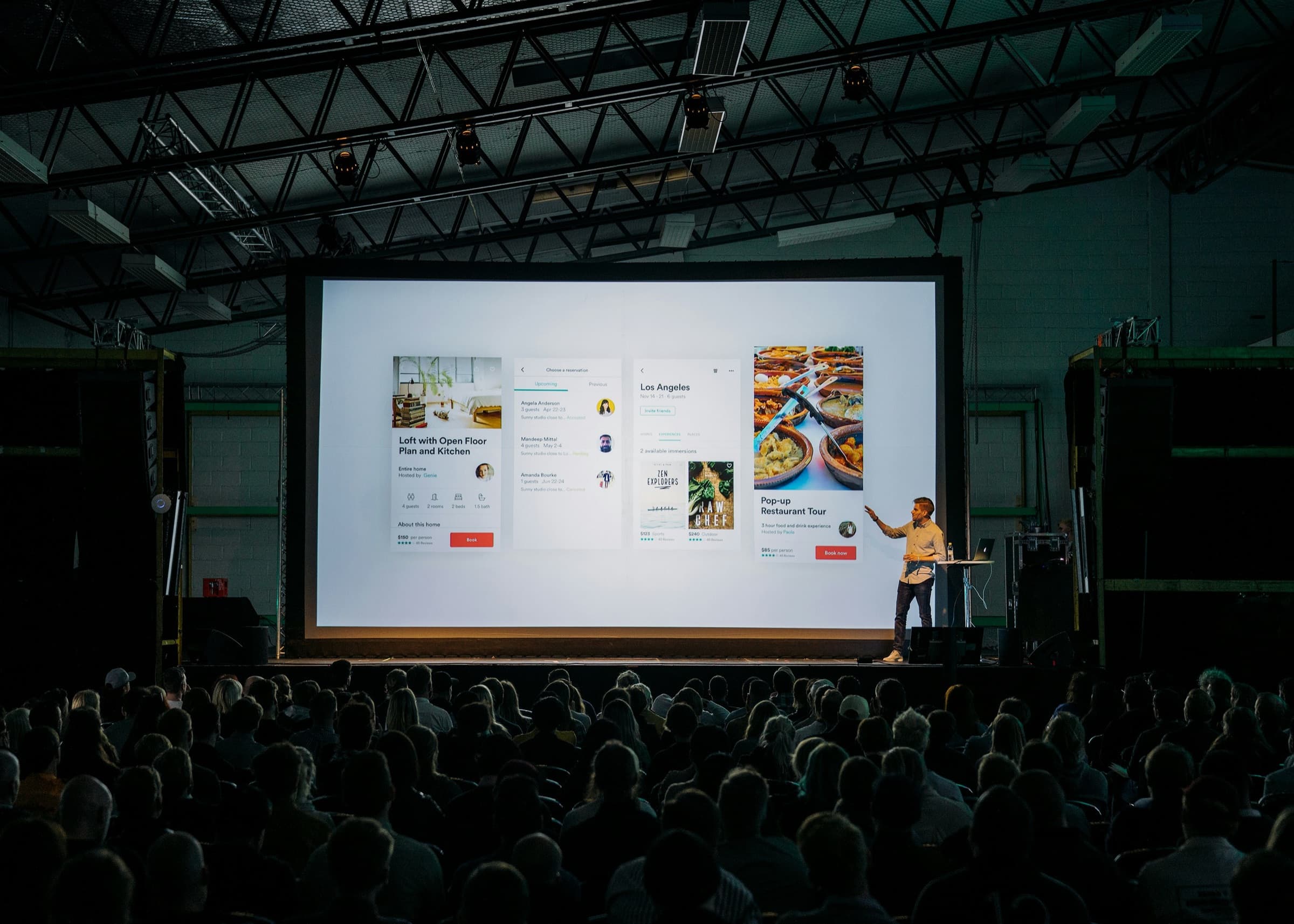 An audience at a live event